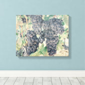 *~*ヴィネヤードワイナリーグレープクラスターAR21ワインセラー キャンバスプリント (インサイチュ (ウッドフロア))