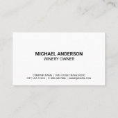 ヴィネヤードワイナリーロゴ 名刺 (裏面)
