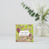 *~*ヴィネヤードワイナリーワインセラーワインクラスタブドウ スクエア名刺 (スタンド正面)