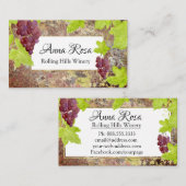 *~*ヴィネヤードワイナリーワインセラー 名刺 (正面/裏面)