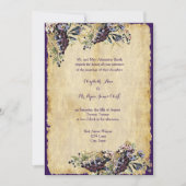 ヴィネヤードワイナリー素朴カントリーウェディングカスタム 招待状 (正面)