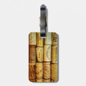 ヴィネヤードワインコルクコラージュ ラゲッジタグ (裏面縦)