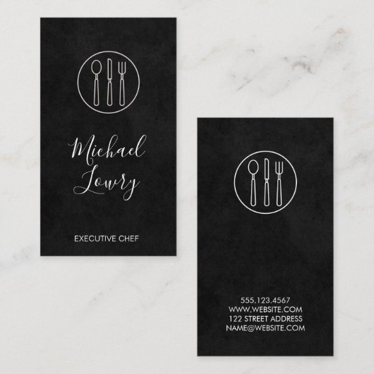 ヴィネヤードワインラックスブラックシルバーウェア 名刺 (正面/裏面)