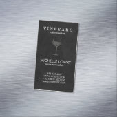 ヴィネヤードワインラックスブラック マグネット名刺 (インサイチュ)