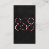 ヴィネヤードワインラックスブラック | ワインの汚れ 名刺 (裏面)