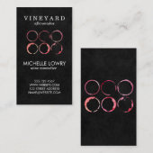ヴィネヤードワインラックスブラック | ワインの汚れ 名刺 (正面/裏面)