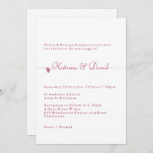 ヴィネヤード結婚式招待状 招待状 (正面/裏面)