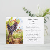 ヴィネヤード結婚式招待状 招待状 (スタンド正面)