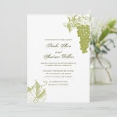 ヴィネヤード結婚式招待状 招待状 (スタンド正面)