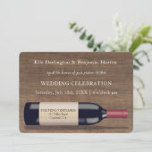 ヴィネヤ素朴ードボトルデザイン|結婚式招待状 招待状 (スタンド正面)