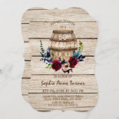 ヴィネリーフローラワインバレル50thバースデーパーティー 招待状 (正面/裏面)