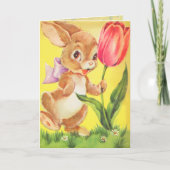 ヴィネージイースターカー子供へド シーズンカード (正面)