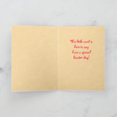 ヴィネージイースターカー子供へド シーズンカード (内部)