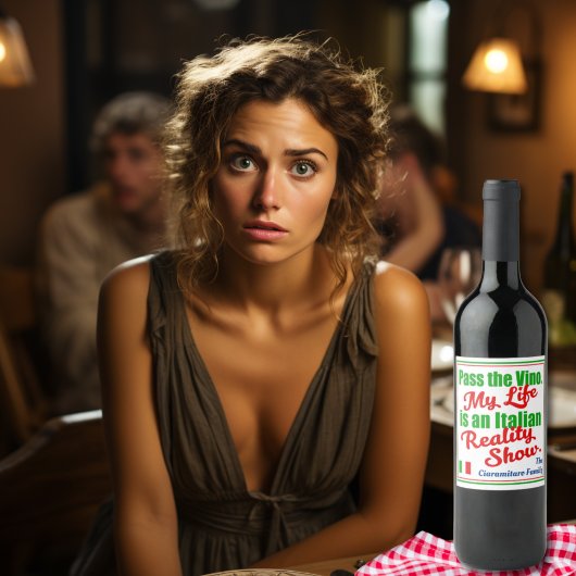 ヴィノを渡す私の人生は現実イタリアン番組だ ワインラベル