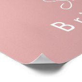 ヴィノウィズフォーズピンクブライダルシャワー歓迎 ポスター (角)