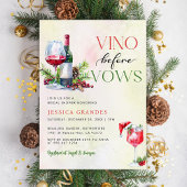 ヴィノウィズフォーズピンクワインテーマブライダルシャワー 招待状