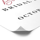 ヴィノウィーブウズワインブライダルシャワー歓迎 ポスター (角)