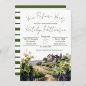 ヴィノウィーブウズヴィネヤードブライダルシャワー 招待状 (正面/裏面)