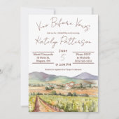 ヴィノウィーブウズヴィネヤードブライダルシャワー 招待状 (正面)