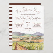 ヴィノウィーブウズヴィネヤードブライダルシャワー 招待状 (正面/裏面)
