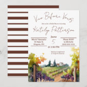 ヴィノウィーブウズヴィネヤードブライダルシャワー 招待状 (正面/裏面)