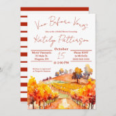 ヴィノウィーブウズヴィネヤードブライダルシャワー 招待状 (正面/裏面)