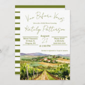 ヴィノウィーブウズヴィネヤードブライダルシャワー 招待状 (正面/裏面)