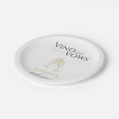 ヴィノウィーブスホワイトフローラブライダルシャワー ペーパープレート (アングル)
