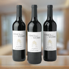 ヴィノウィーブスホワイトフローラブライダルシャワー ワインラベル