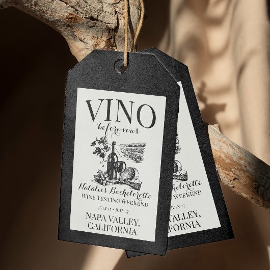 ヴィノウィーブーズバッハカスタムワイナリーバチェロレッテ ギフトタグ