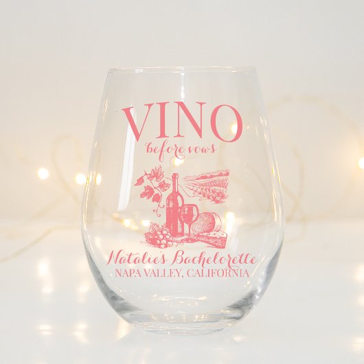 ヴィノウィーブーズバッハカスタムワイナリーバチェロレッテ ステムなしワイングラス