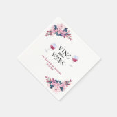 ヴィノウィーブーズフローラワイナリーブライダルシャワー スタンダードカクテルナプキン (角)