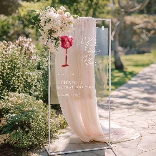 ヴィノウィーブーズブライダルシャワーアクリル標識 アクリルサイン