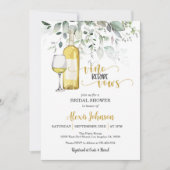 ヴィノウィーブーズブライダルシャワー(白) 招待状 (正面)