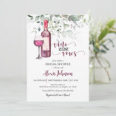 ヴィノウィーブーズブライダルシャワー(赤)招待状 招待状 (スタンド正面)