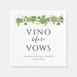 ヴィノウィーブーブライダルシャワー スタンダードカクテルナプキン
