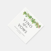 ヴィノウィーブーブライダルシャワー スタンダードカクテルナプキン (角)