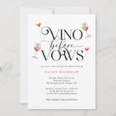 ヴィノウィーブーブライダルシャワー 招待状 (正面)
