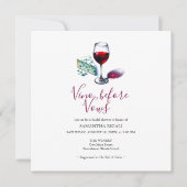 ヴィノウィーブーブライダルシャワー 招待状 (正面)
