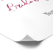 ヴィノウィーブーワイナリーブライダルシャワー歓迎 ポスター (角)