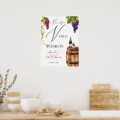 ヴィノウィーブーワイナリーブライダルシャワー歓迎 ポスター (キッチン)