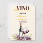 ヴィノウィーンヴォーク、ワイナリー、シャトーブライダルシャワー 招待状 (正面)