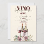 ヴィノウィーンヴォーク、ワイナリー、シャトーブライダルシャワー 招待状 (正面)