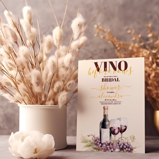 ヴィノウィーンヴォーク、ワイナリー、シャトーブライダルシャワー 招待状