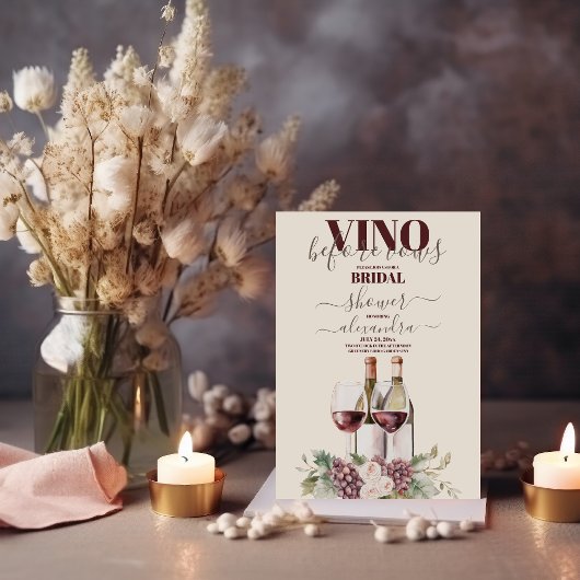 ヴィノウィーンヴォーク、ワイナリー、シャトーブライダルシャワー 招待状