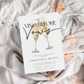 ヴィノウィーヴウズワエレガントインブライダルシャワー 招待状