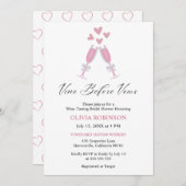 ヴィノウィーヴズウィエレガントニーブライダルシャワー 招待状 (正面/裏面)