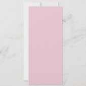 ヴィノウィーヴューエレガント赤面ピンクブライダルシャワー 招待状 (裏面)