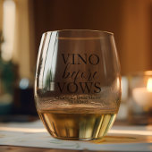 ヴィノウィーヴューカスタムブライダルシャワー ステムなしワイングラス