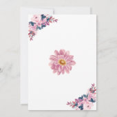 ヴィノウィーヴューフローラワインテーマブライダルシャワー 招待状 (裏面)